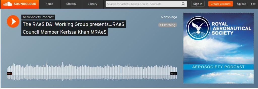 RAeS Soundcloud Screen Shot Kerissa Khan