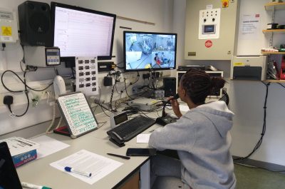 Dr Onalenna Nako in lab